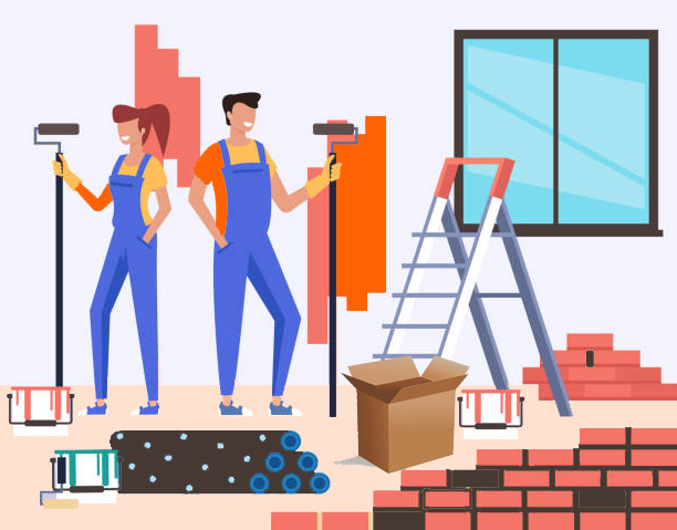 Magasins de rénovation domiciliaire carton